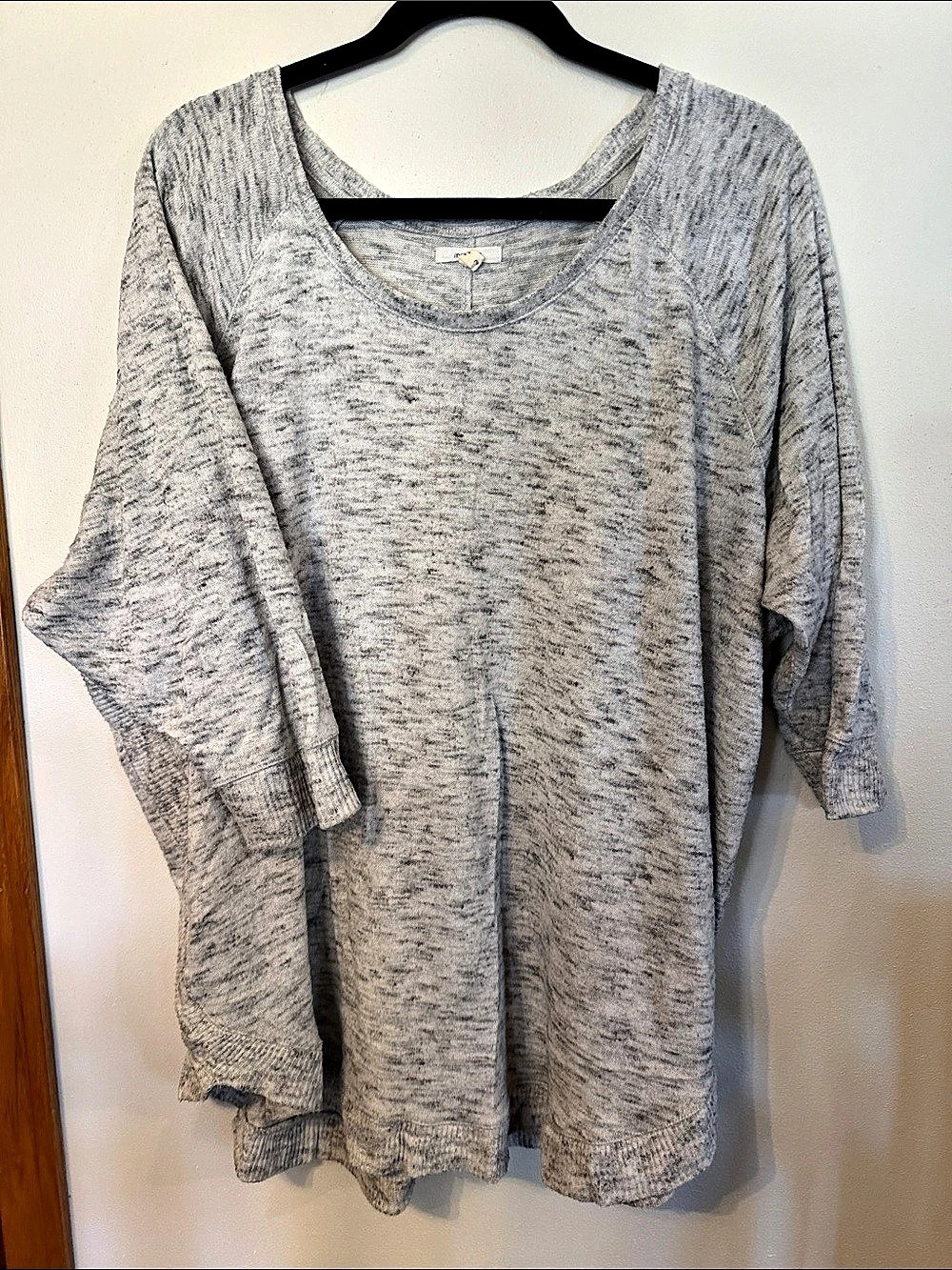 Maurices Gray 3/4 Sleeve Tunic